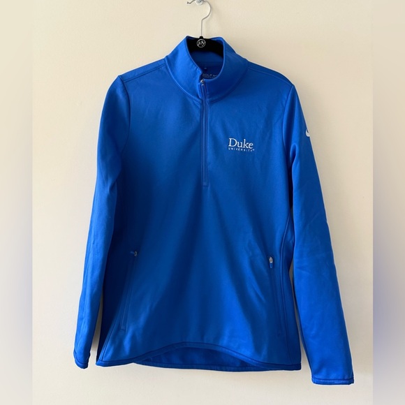 Nike Other - Nike Golf Blue Therma-Fit Pullover